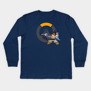 Overwatch - 16-Bit Mei W/ Logo Kids Long Sleeve T-Shirt